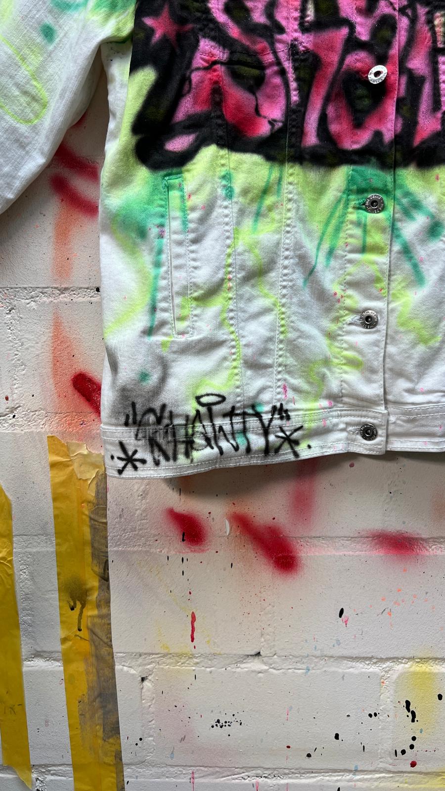 Weiße Jeansjacke "SHAWTY"