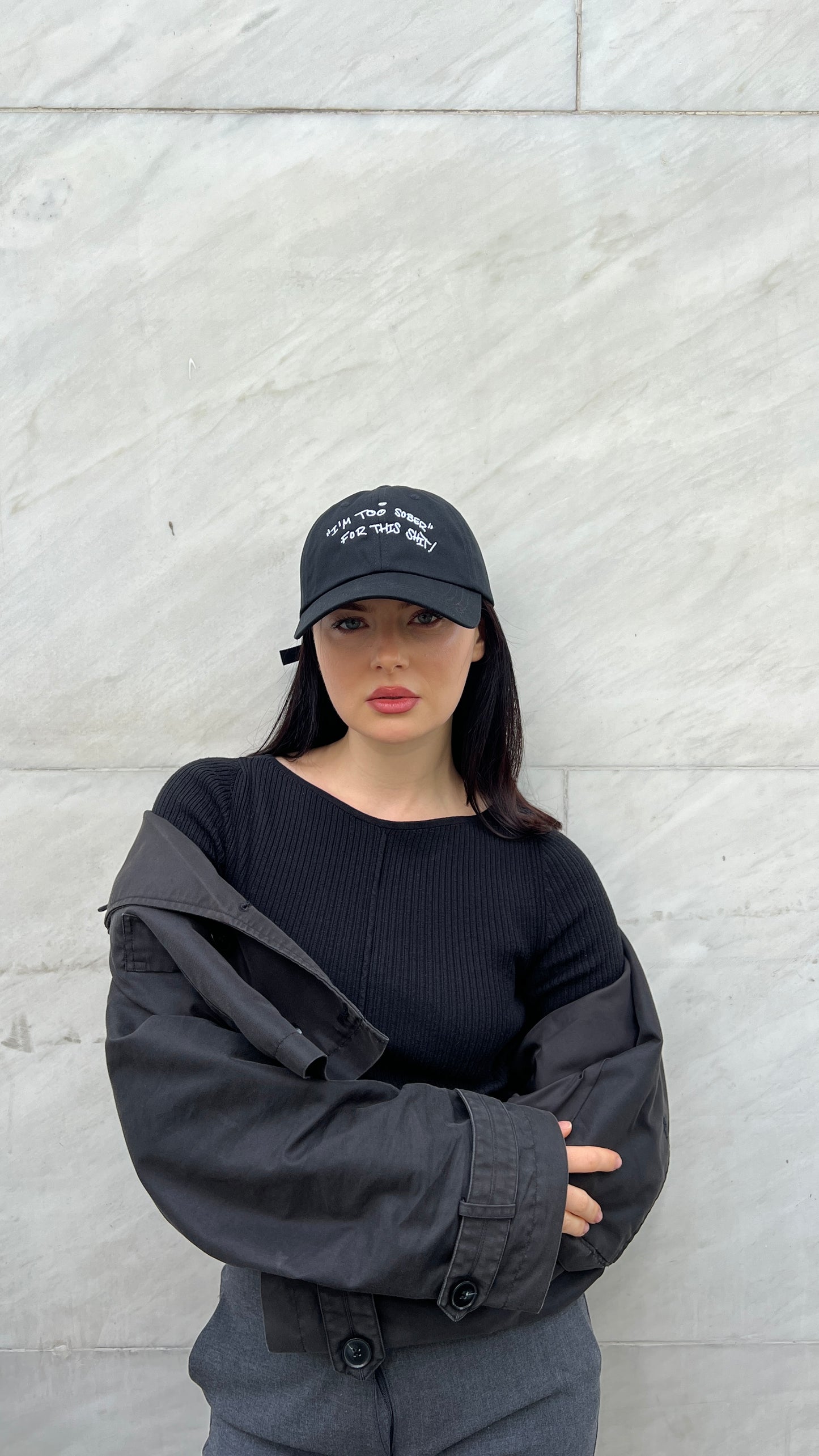 "I‘M TOO SOBER FOR THIS SHIT!" cap