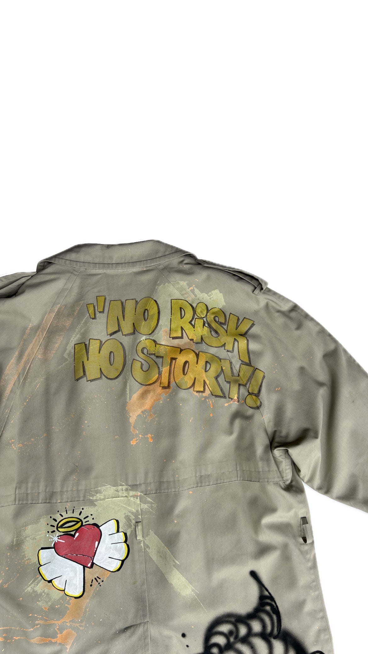 Trenchcoat "NO RISK NO STORY!"