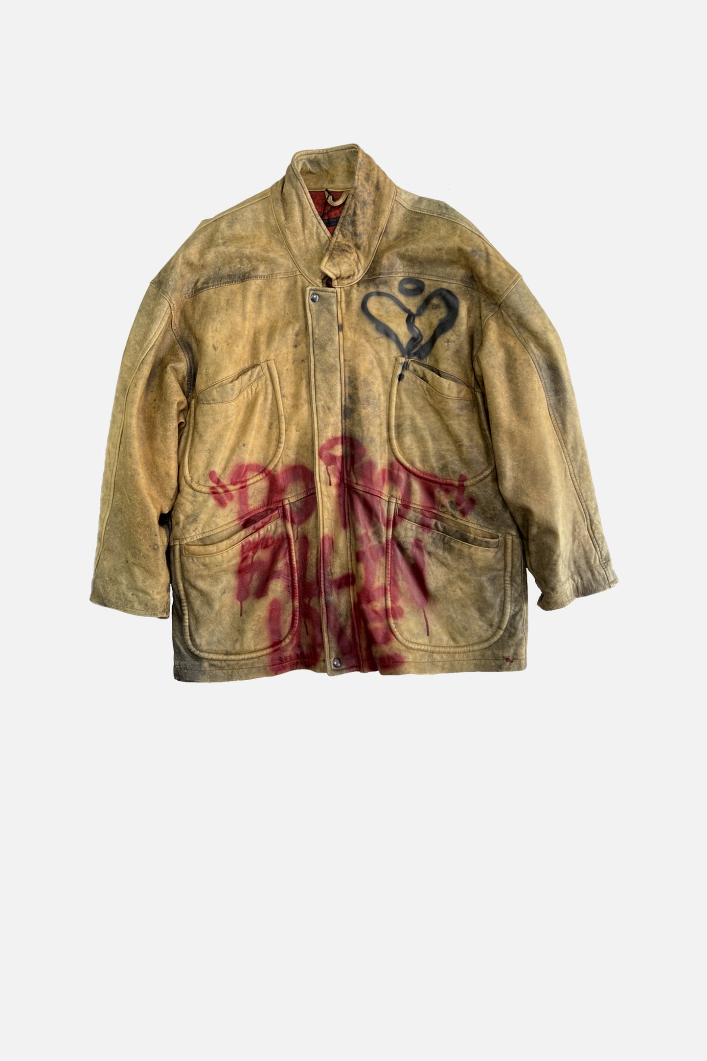 Leder Jacke "DONT FALL IN LOVE"