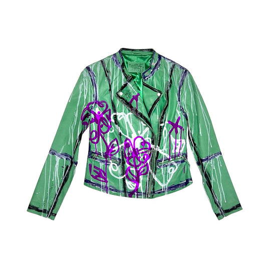 "STILL A GIRL WITH DREAMS" Leder Jacke