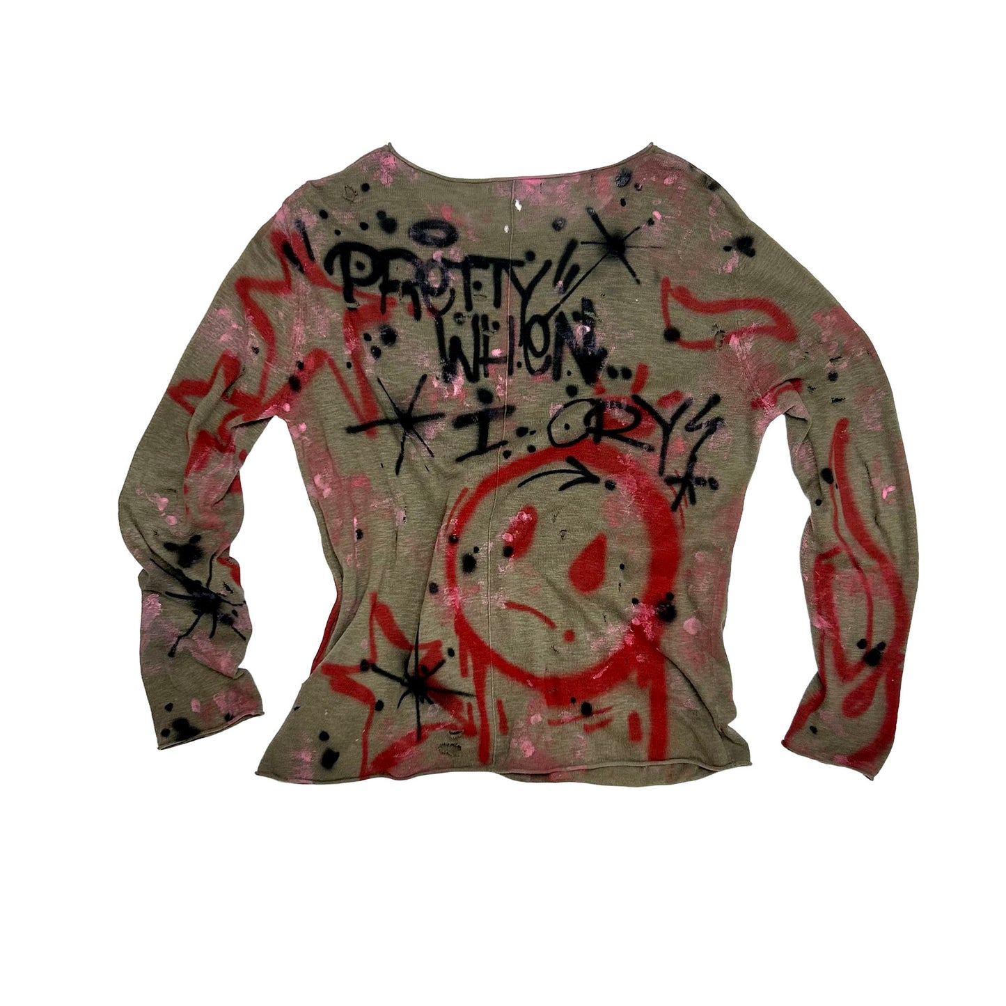 "PRETTY WHEN I CRY" Longsleeve