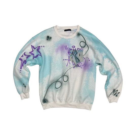 "HE WAS POETRY, BUT SHE COULDN‘T READ" Sweater