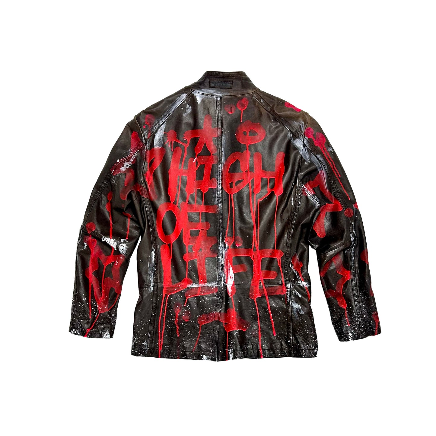 "HIGH OF LIFE" Leder Jacke