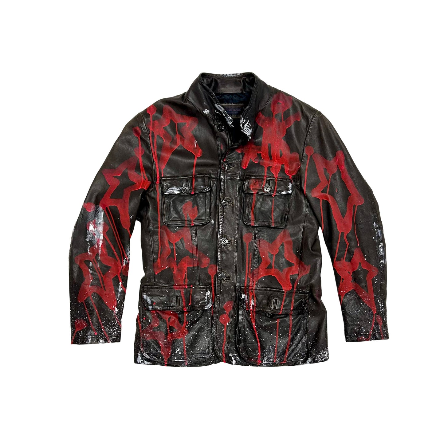 "HIGH OF LIFE" Leder Jacke