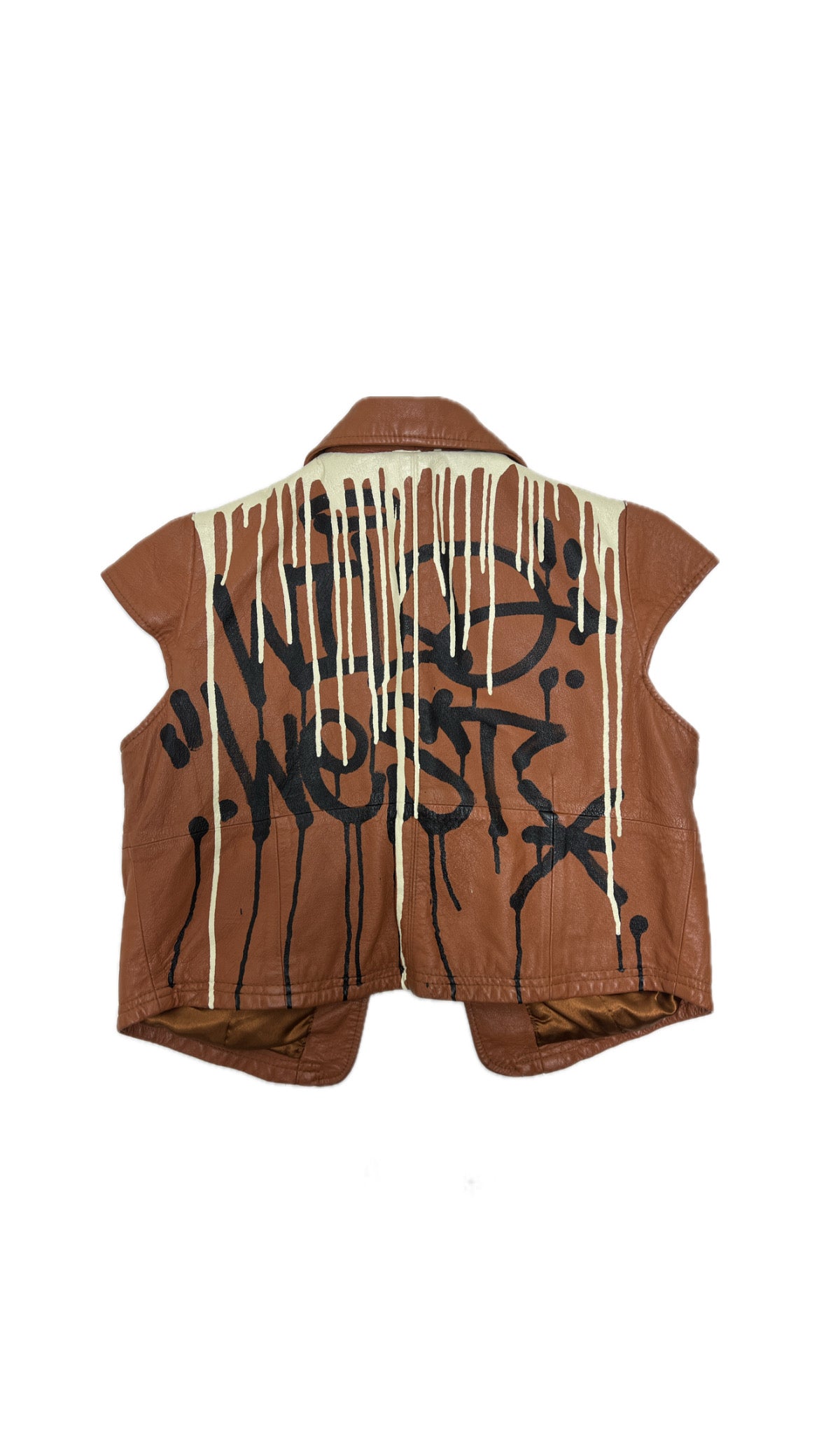 Leder Weste " WILD WEST "