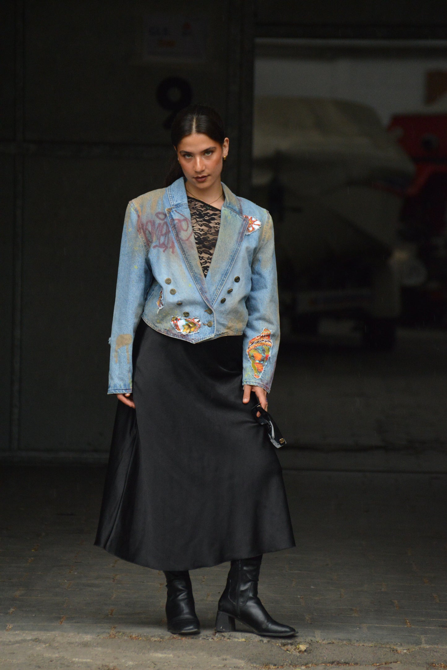 "AMORE" Jeans Jacke
