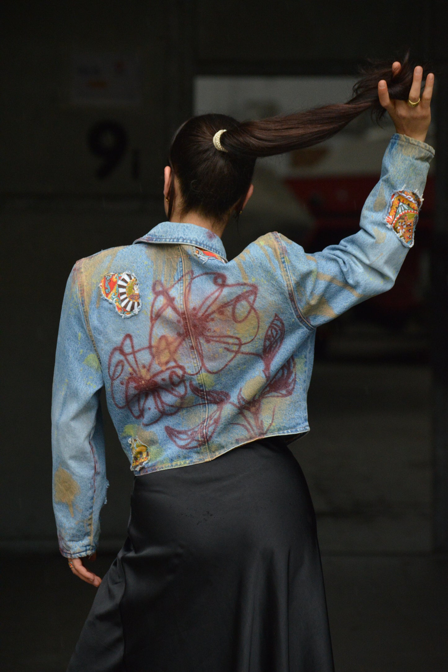 "AMORE" Jeans Jacke