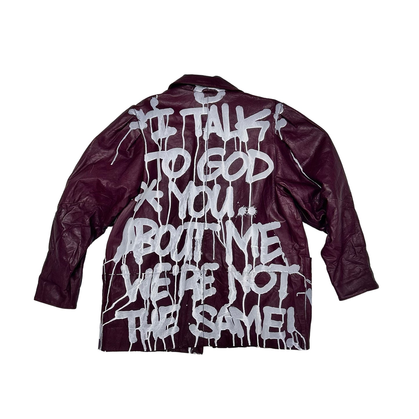 "I TALK TO GOD.." Lederjacke